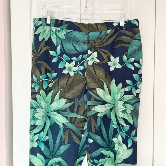 Cynthia Rowley Resort Tropical Floral Lightweight High Waisted Pull On Pants - Picture 3 of 11